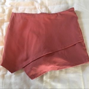 Stylish dark pink skort